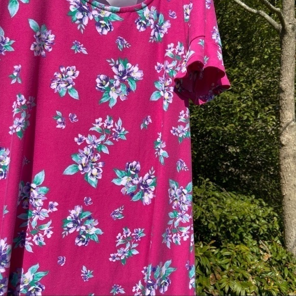 𝅺JUST Be sundress with lattice back detail in fun floral. Snatch it up fast. - Picture 6 of 8